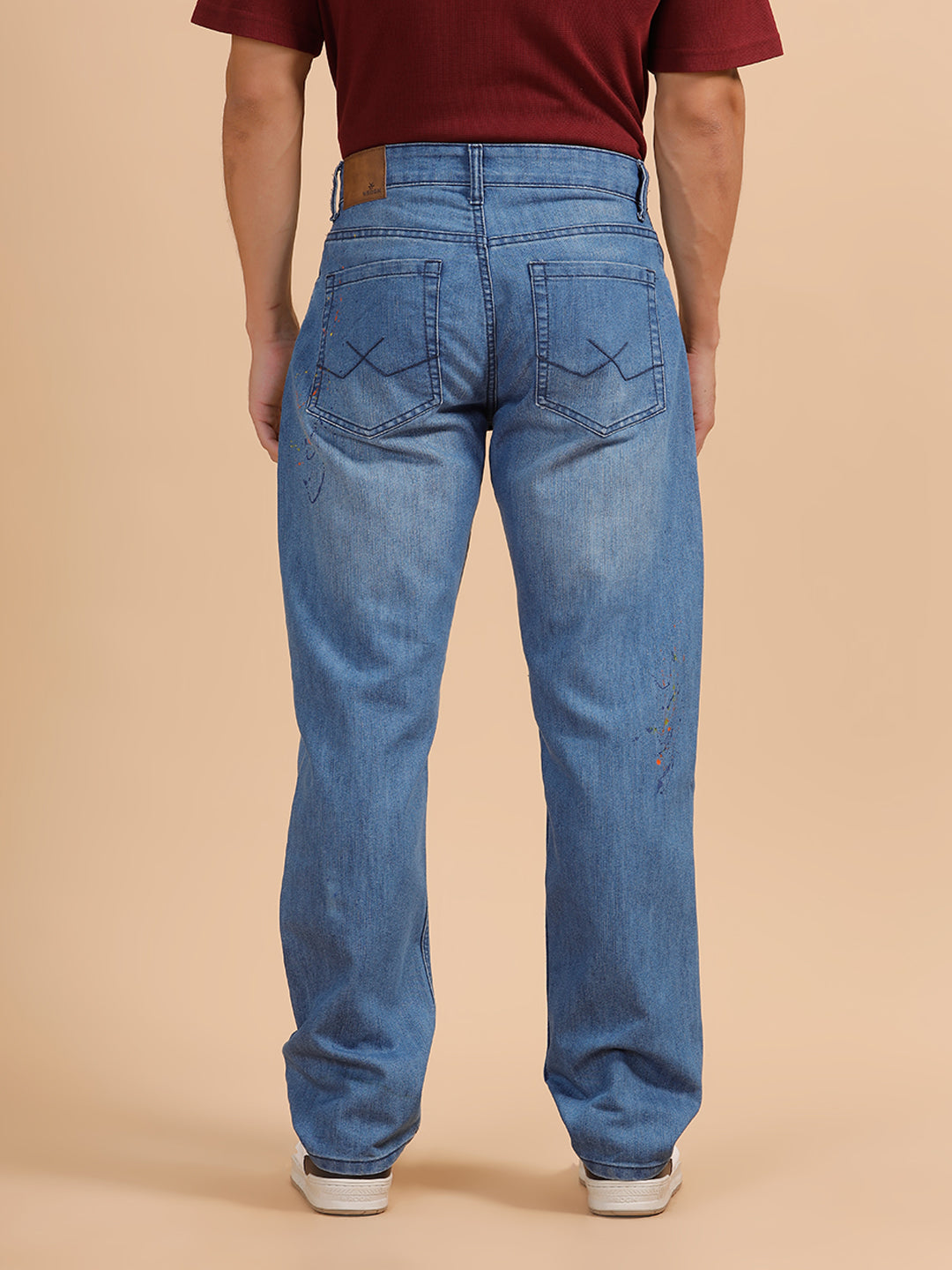 Heavy Fade Anti Fit Jeans | Light Blue