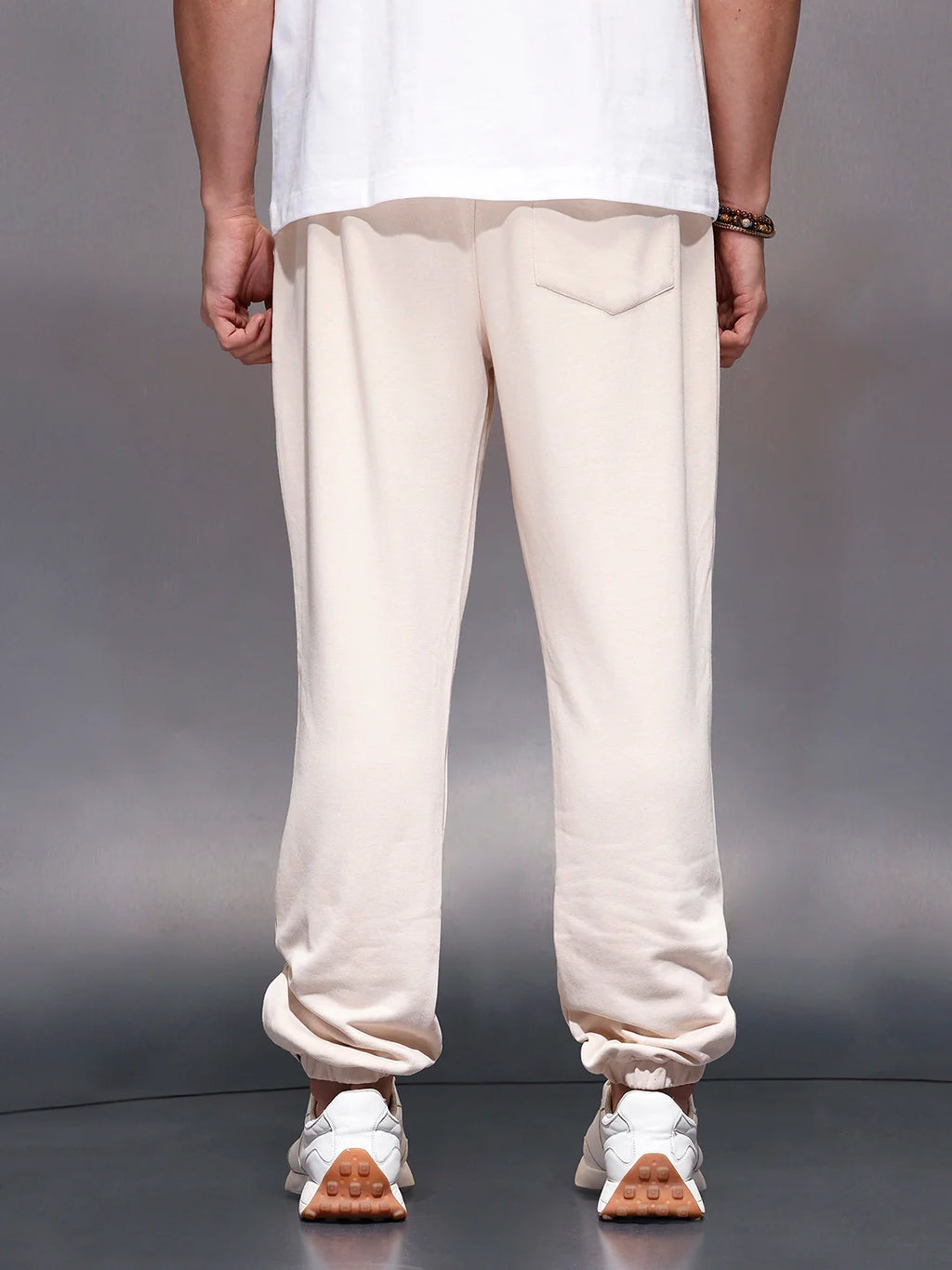 Men's Straight fit Knit Jogger | Beige