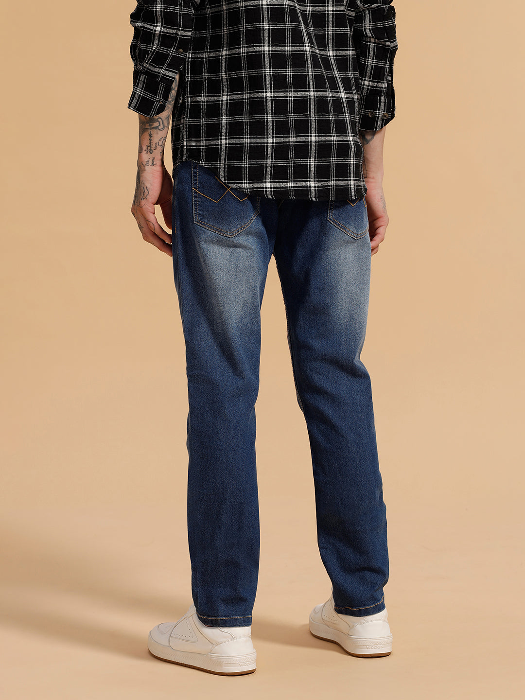 Heavy Fade Slim Fit Jeans | Blue