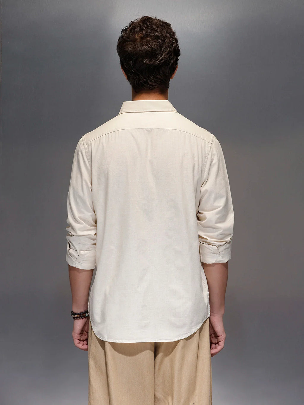 Men's Slim Fit Casual Shirt  |  Khaki