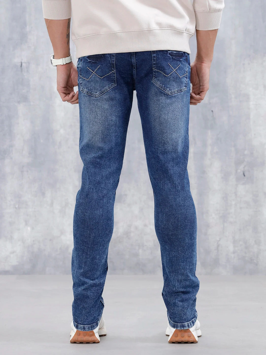 Men's Casual Slim Fit Jeans  | Dark Blue