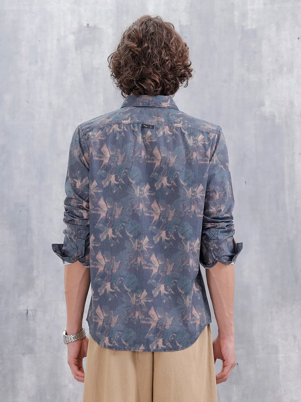Floral Aop Printed Spread Collar Shirt | Multicolor