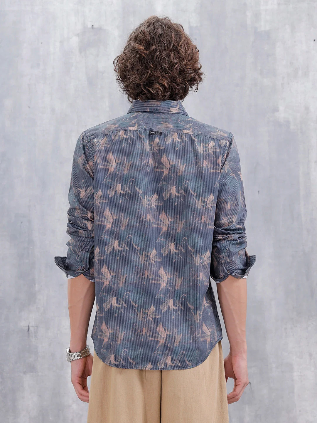 Floral Aop Printed Spread Collar Shirt | Multicolor
