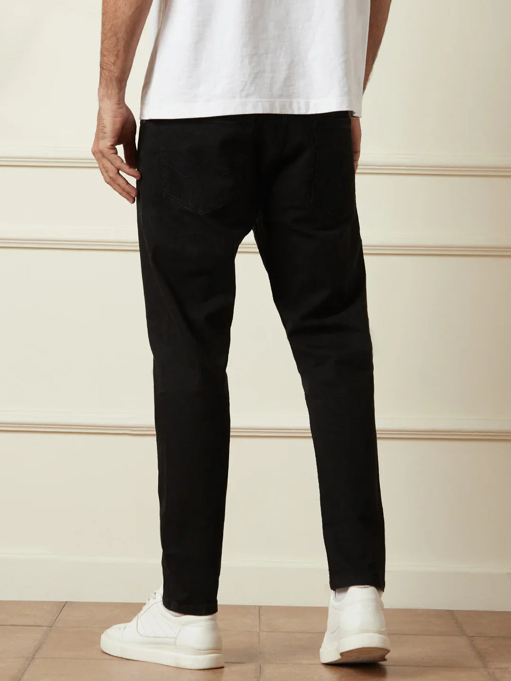 Casual Skinny Crop Jeans | Black