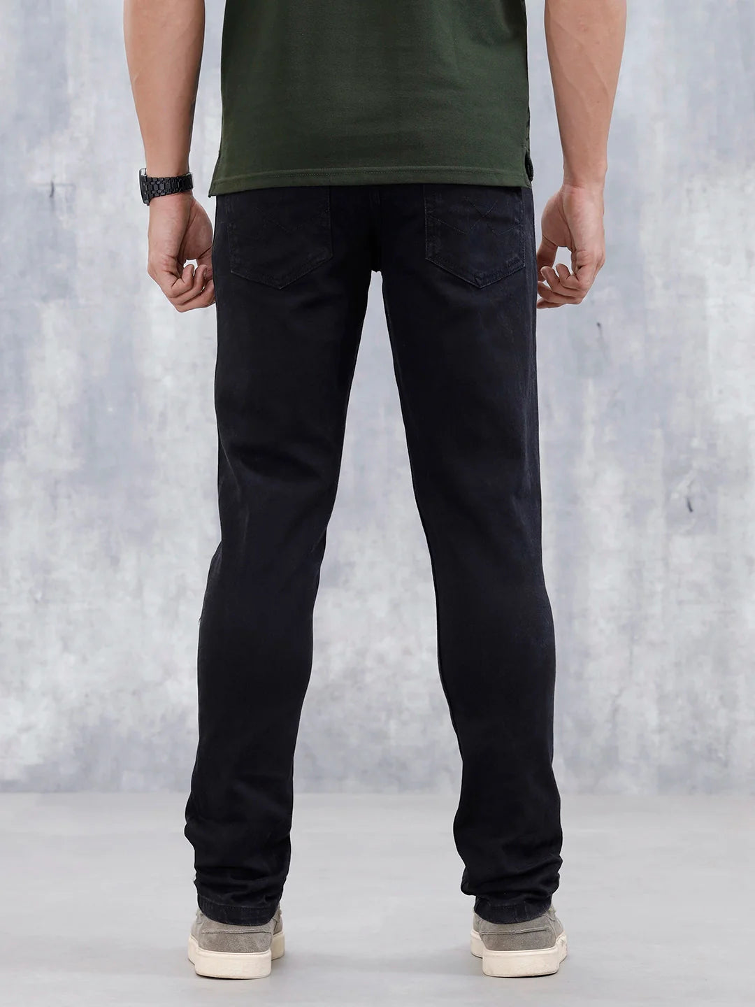 Men's Casual Slim Fit Jeans | Black