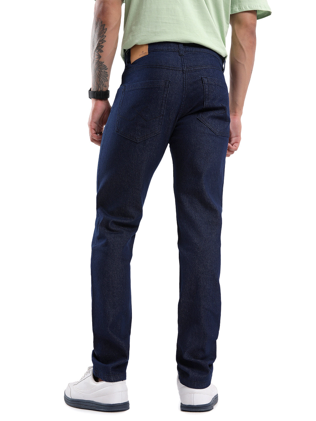 Blue Twilled Slim Fit Denim Jeans