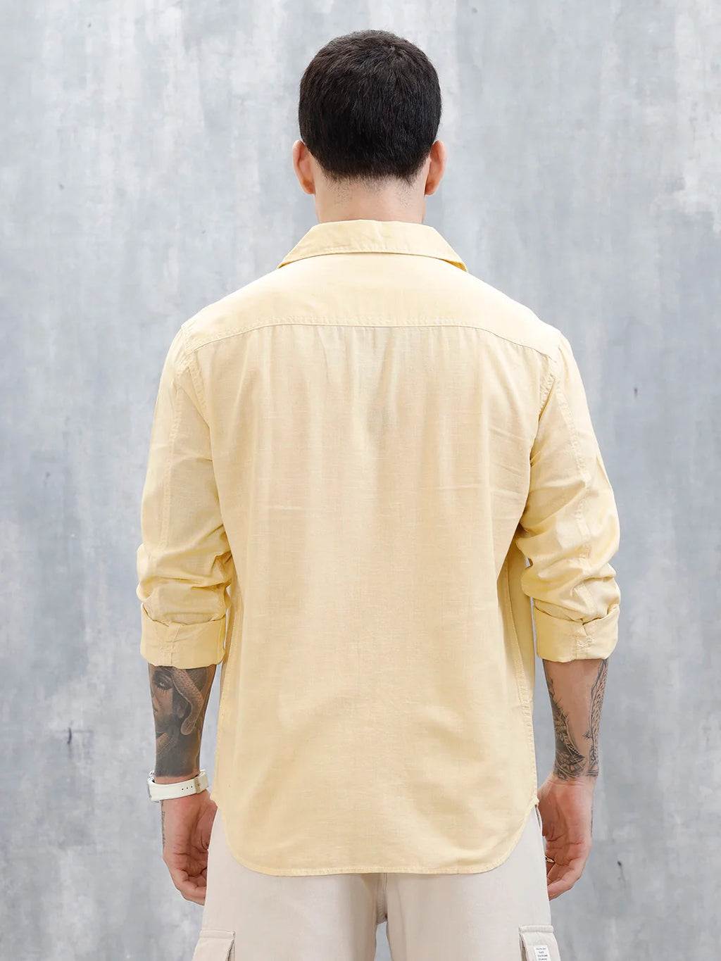 Wrogn Regular Fit Casual Shirt For Men's | Beige