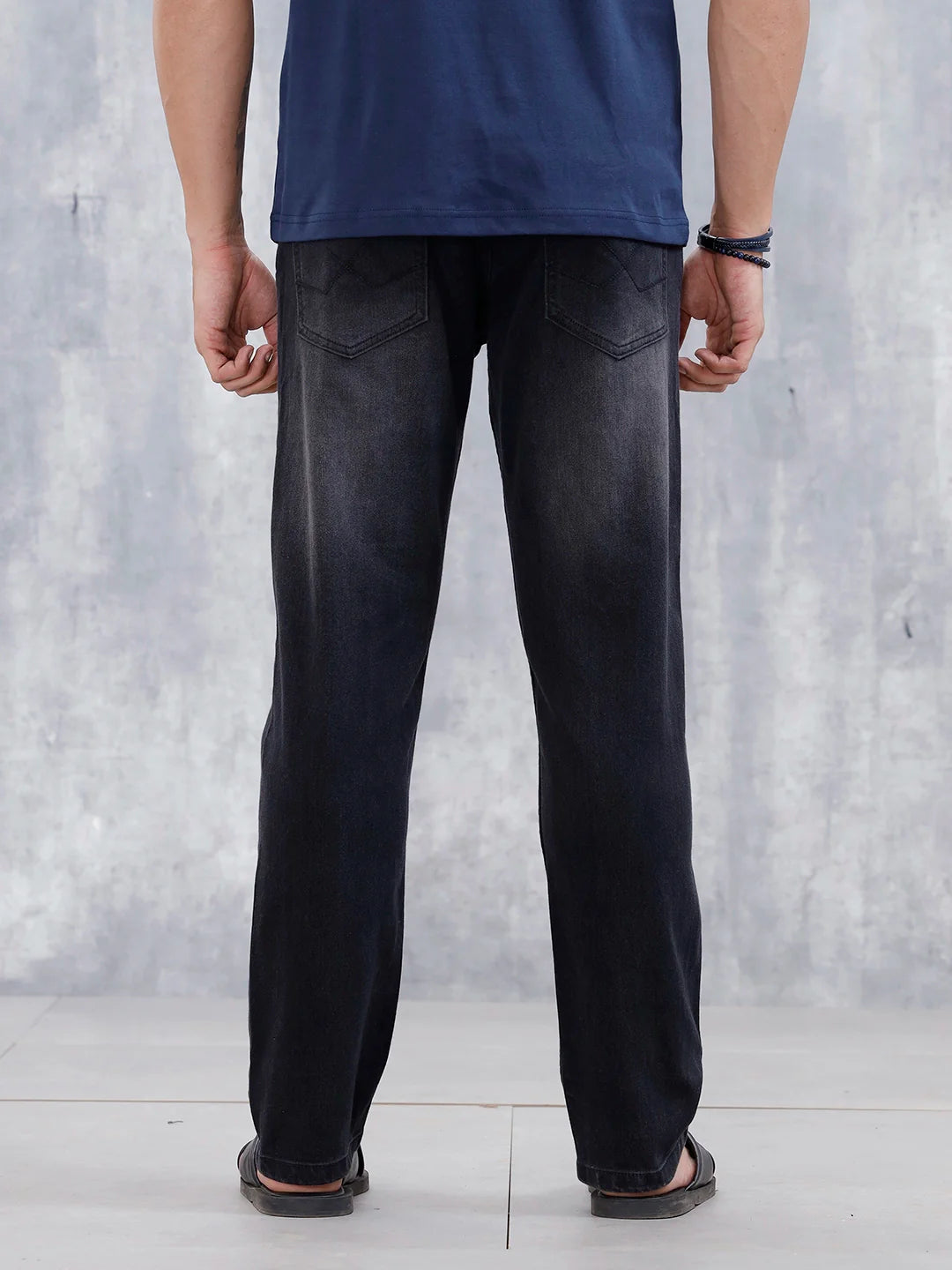 Men's Regualr Fit Mid Wash Jeans | Mid Grey