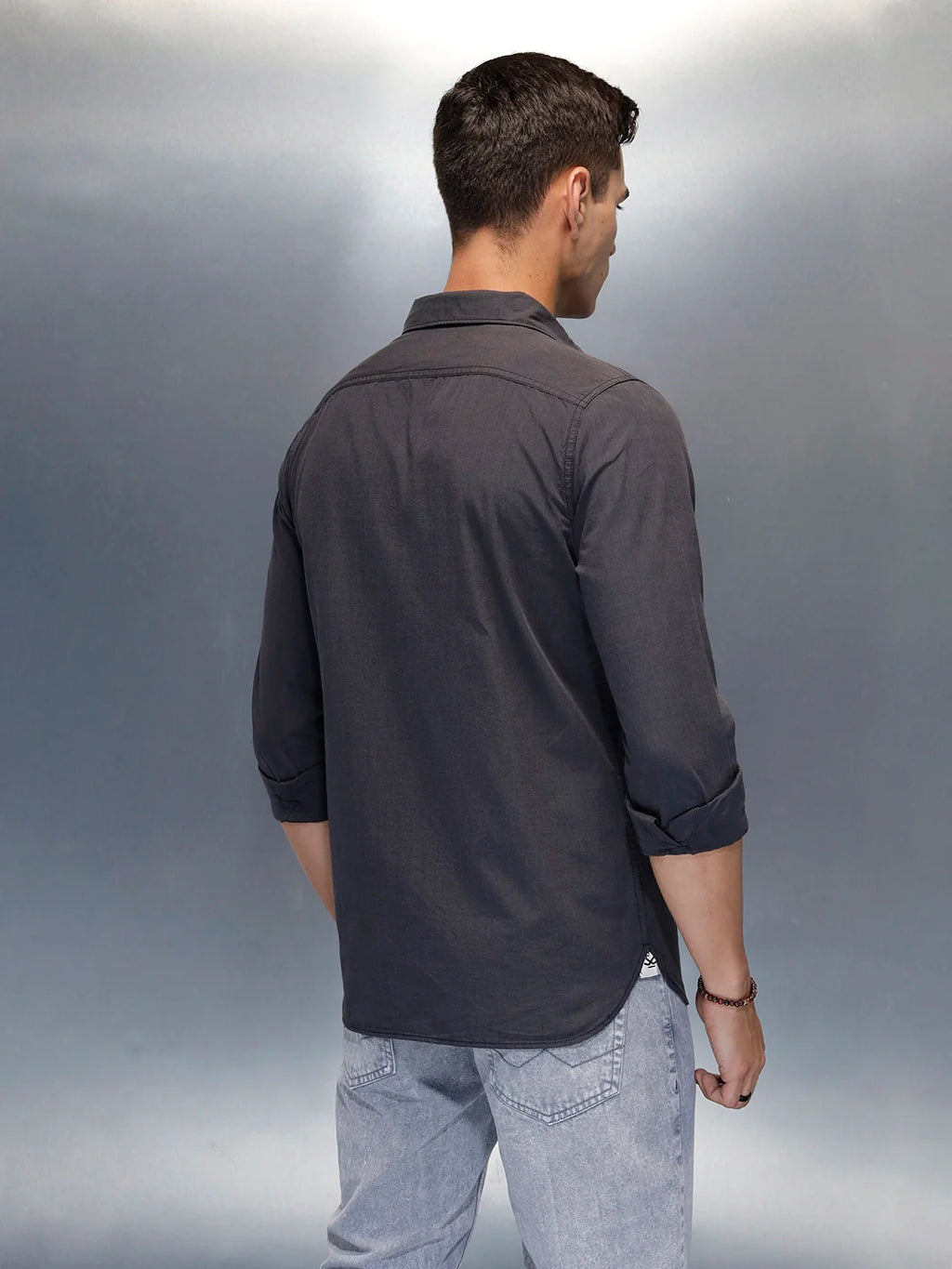 Men's Casual Slim Fit Shirt | Grey