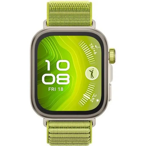 HUAWEI Watch FIT4 Pro Smartwatch, 1.82" Sapphire Display Titanium Alloy Bezel, Up to 10-Day Battery Life, Dual Band GPS, Golf Courses map, 40 m Free Diving, Compatible with Android iOS