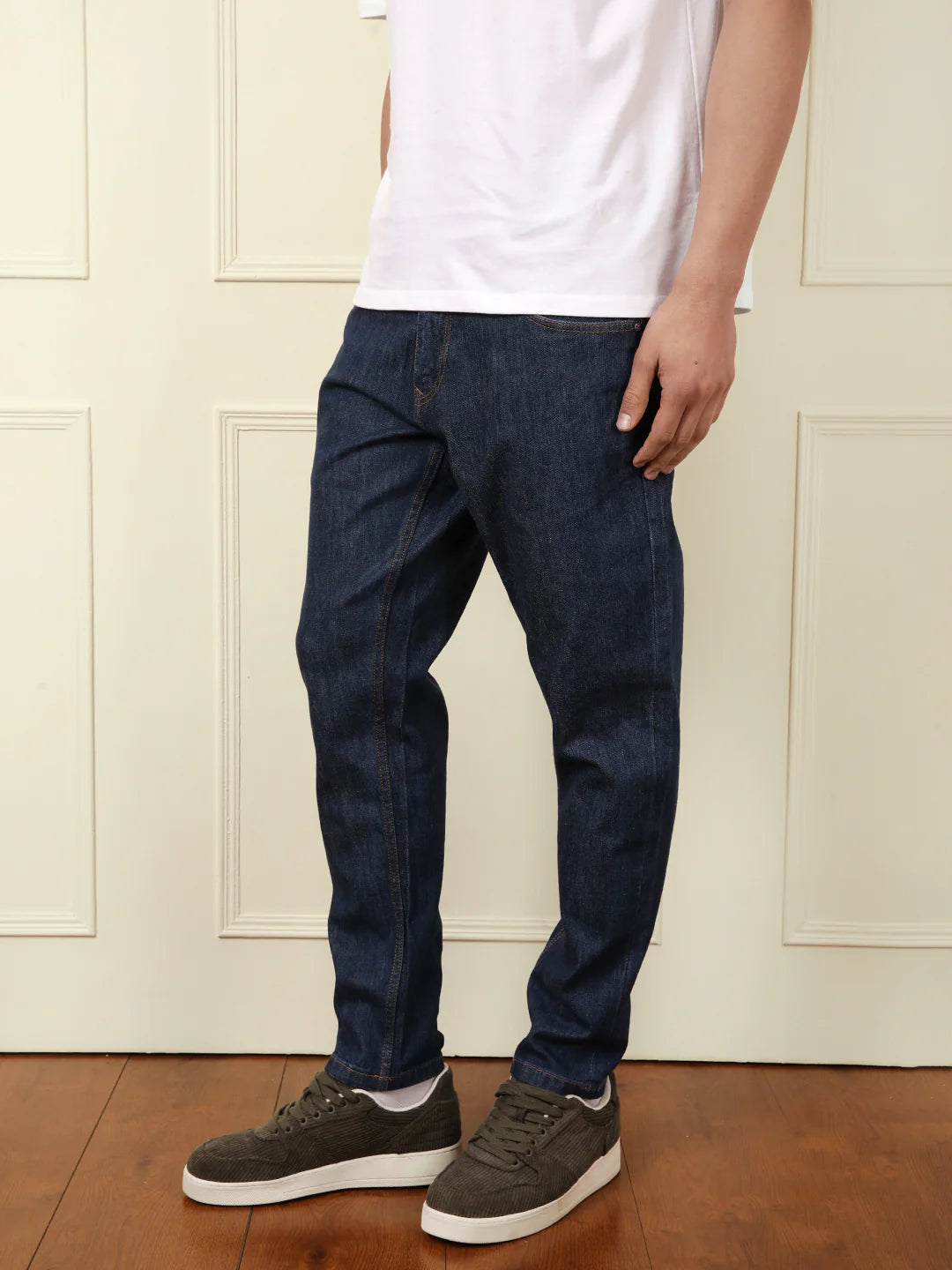 Light Fade Skinny Fit Jeans | Dark Blue