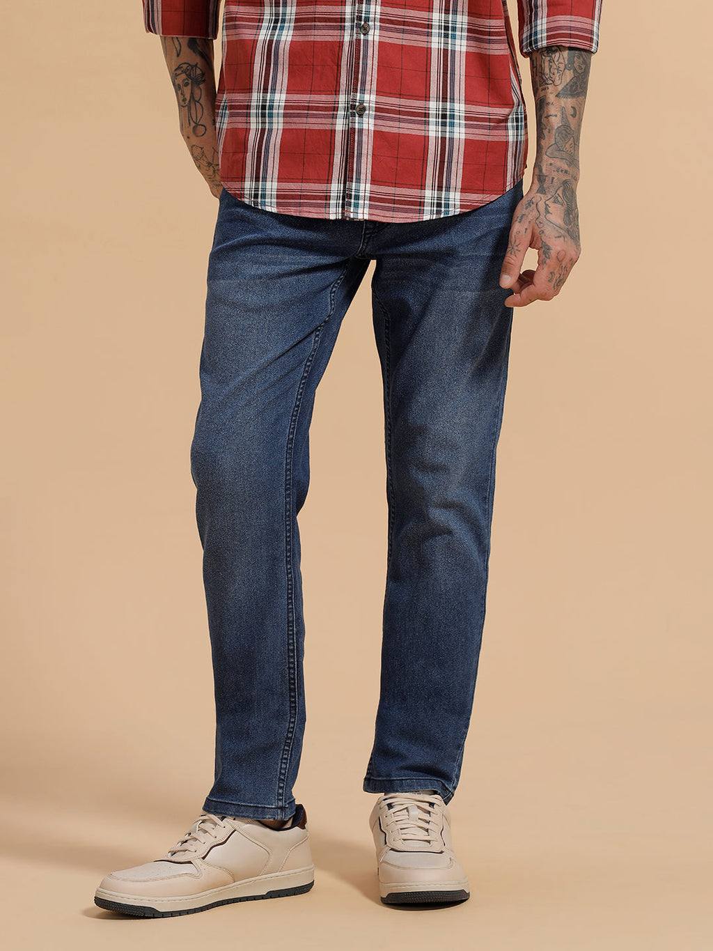 Heavy Fade Slim Fit Jeans | Blue