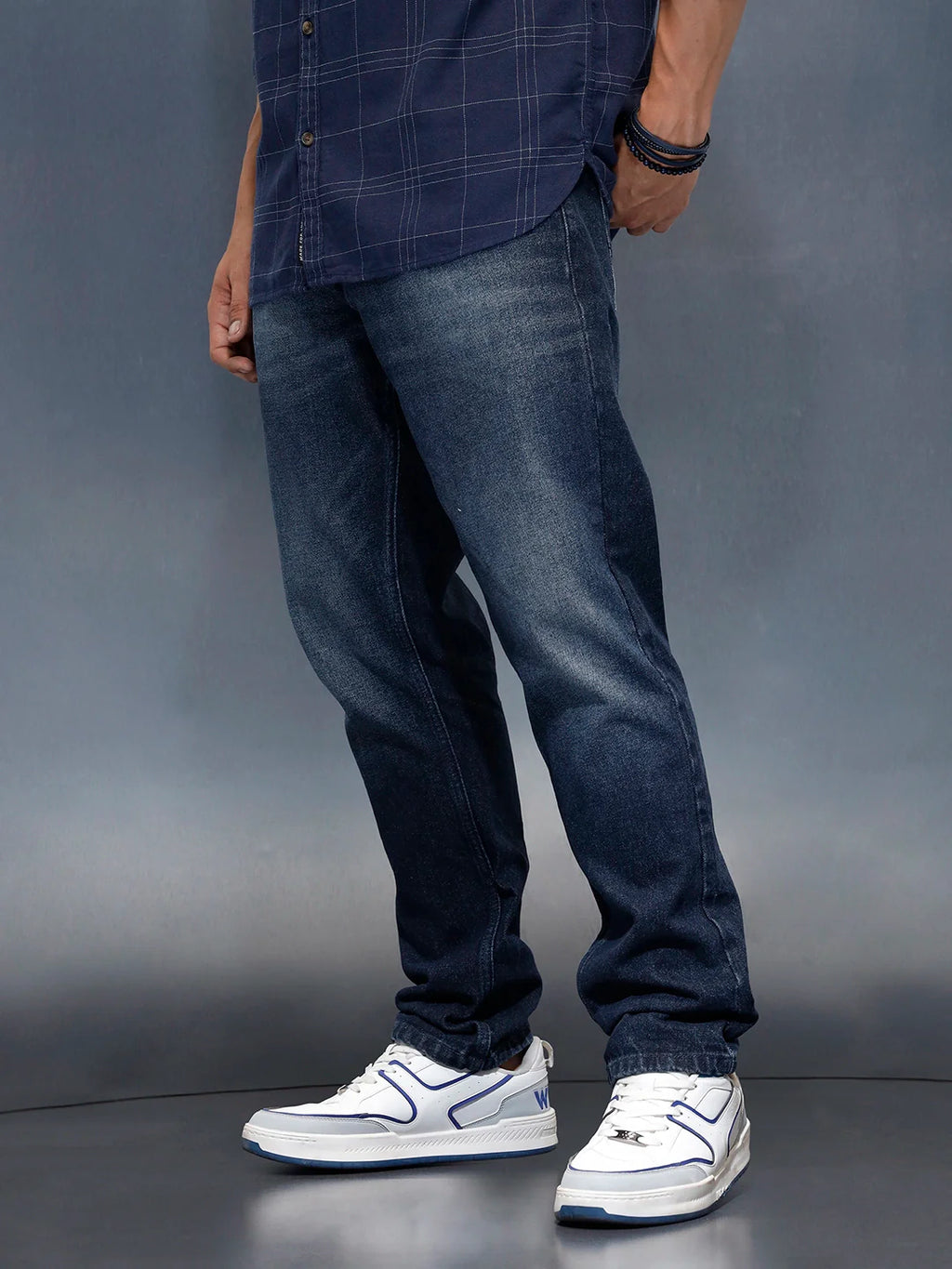 Relaxed Fit Casual Jeans | Blue