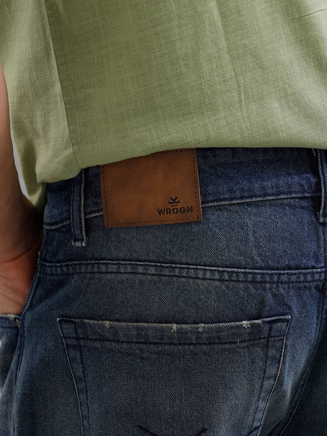 Vintage Washed Anti Fit Jeans | Blue