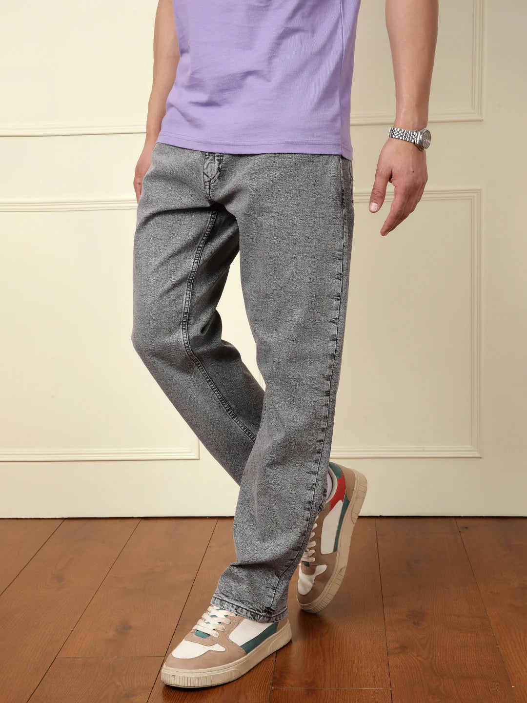 Faded Anti Fit Jeans | Grey