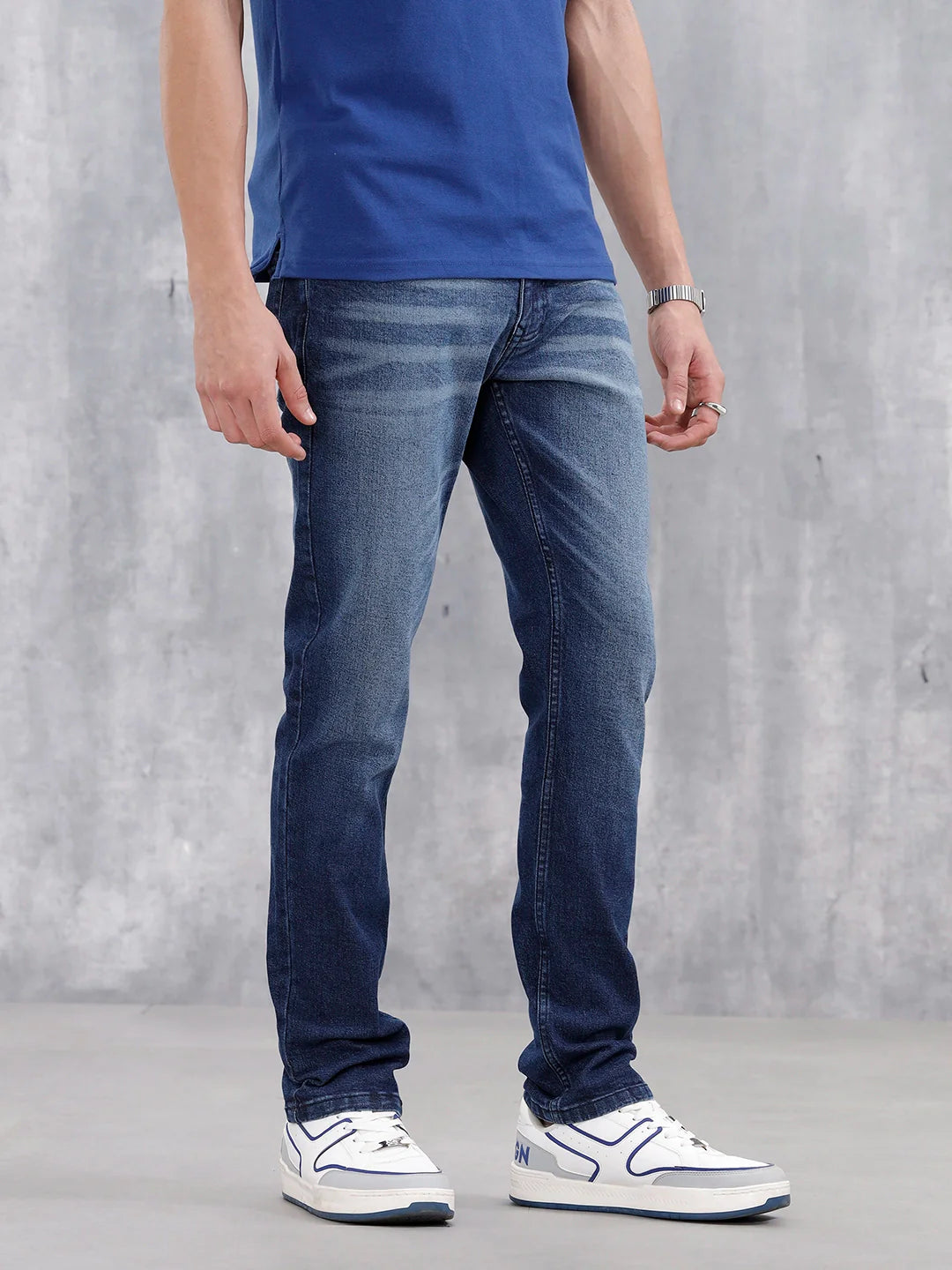 Men's Skinny Fit Casual Jeans | Dark Stone