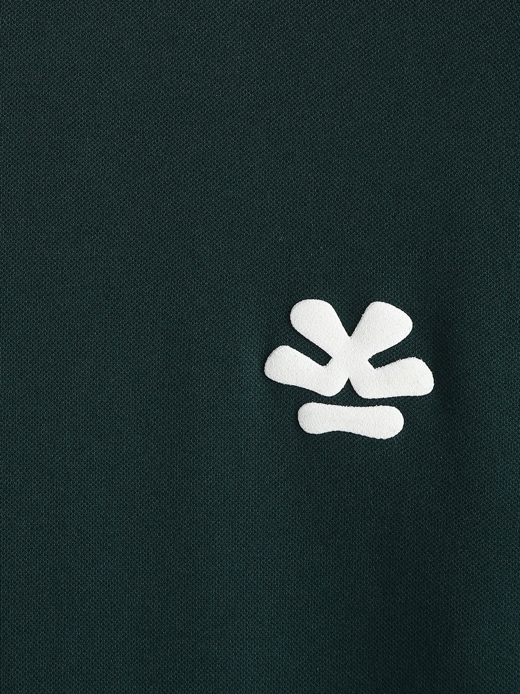 Textured Slim Fit Cotton T-Shirt | Dark Green