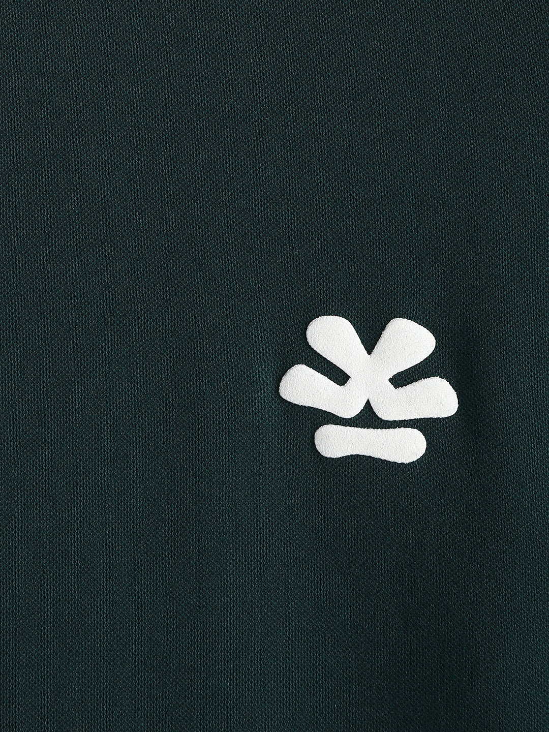 Textured Slim Fit Cotton T-Shirt | Dark Green
