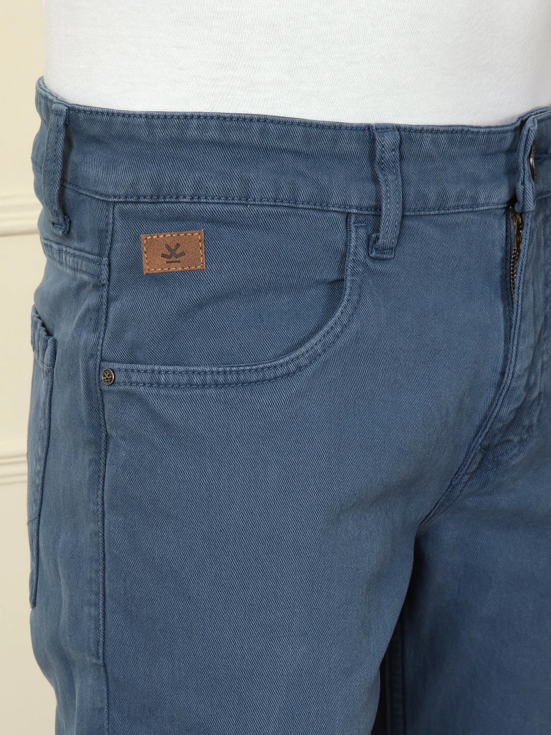 Slim Tapered Coloured Denim Jeans | Blue