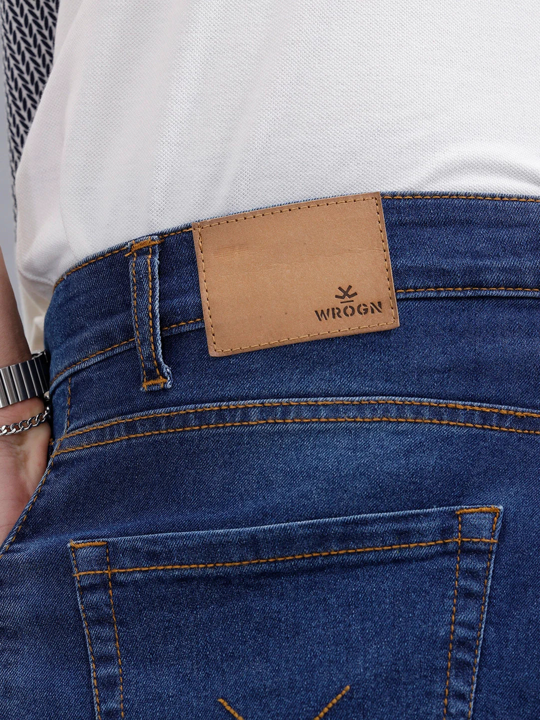 Men's Casual Straight Fit Jeans | Med Stone
