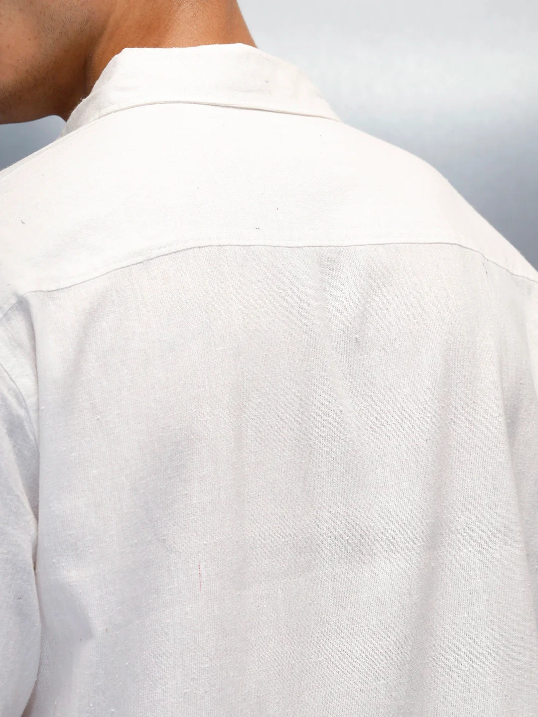 Men's Casual Regular Fit Shirt | Off White