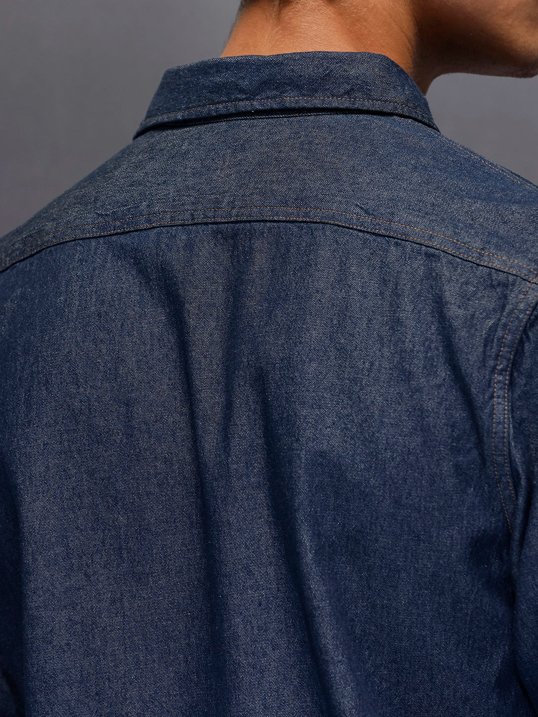 Men's Slim Fit Denim Shirt  |  Blue