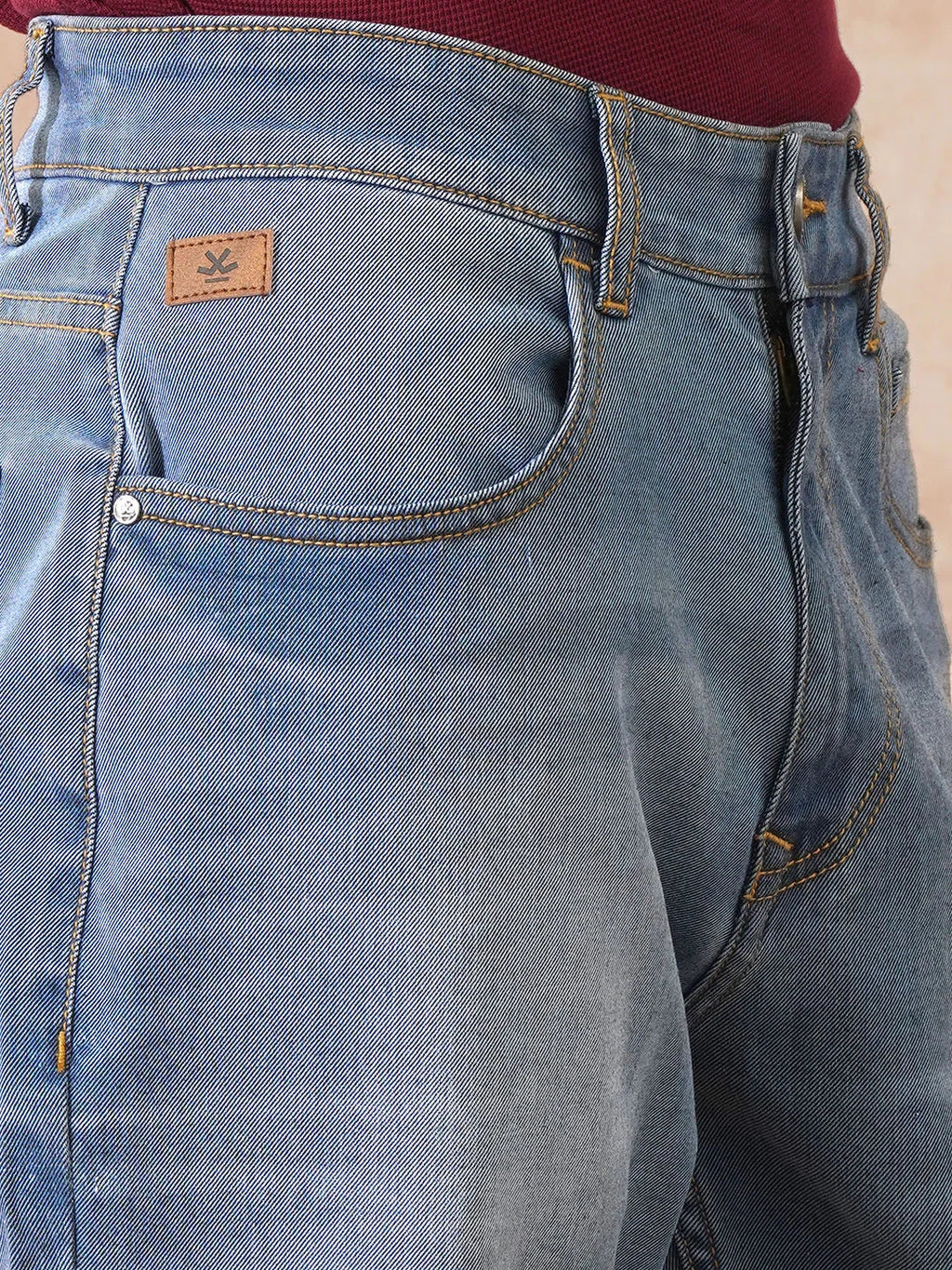 Vintage Washed Anti Fit Jeans | Blue
