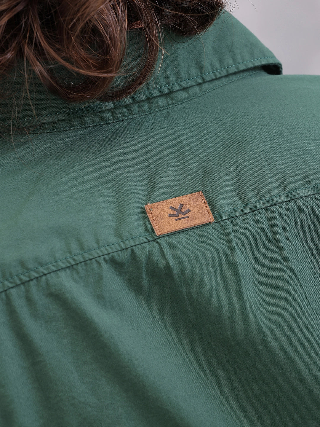 Pure Cotton Enzyme Washed Regular Fit Shirt I Olive