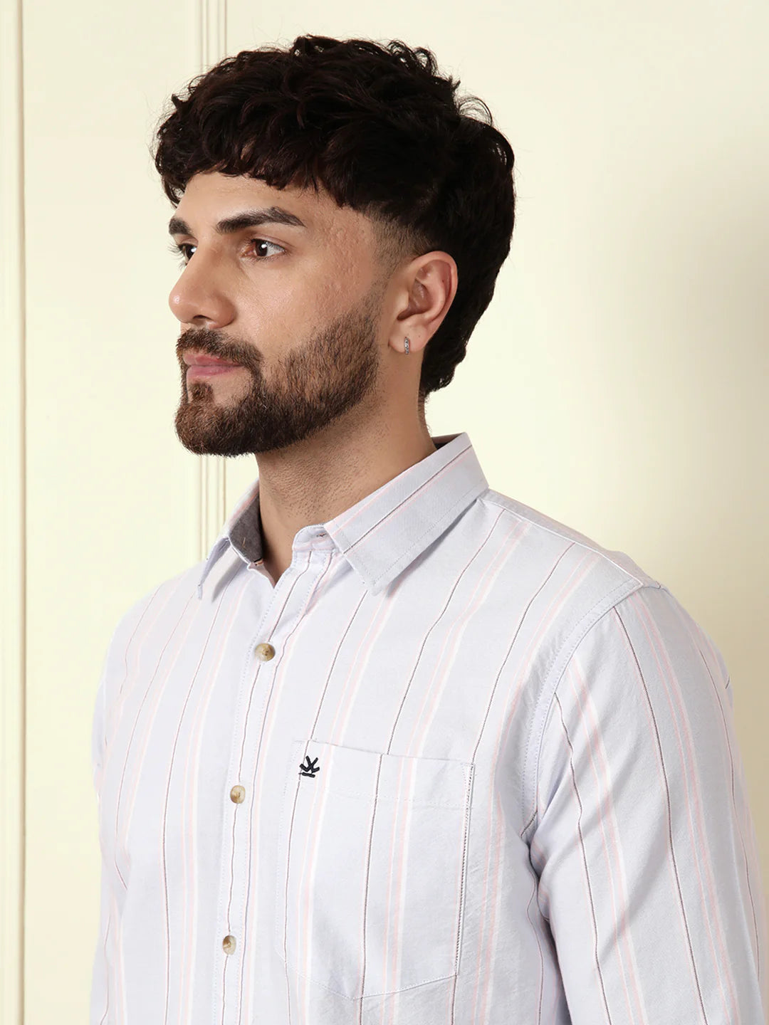 Casual Oxford Striped Shirt | Blue