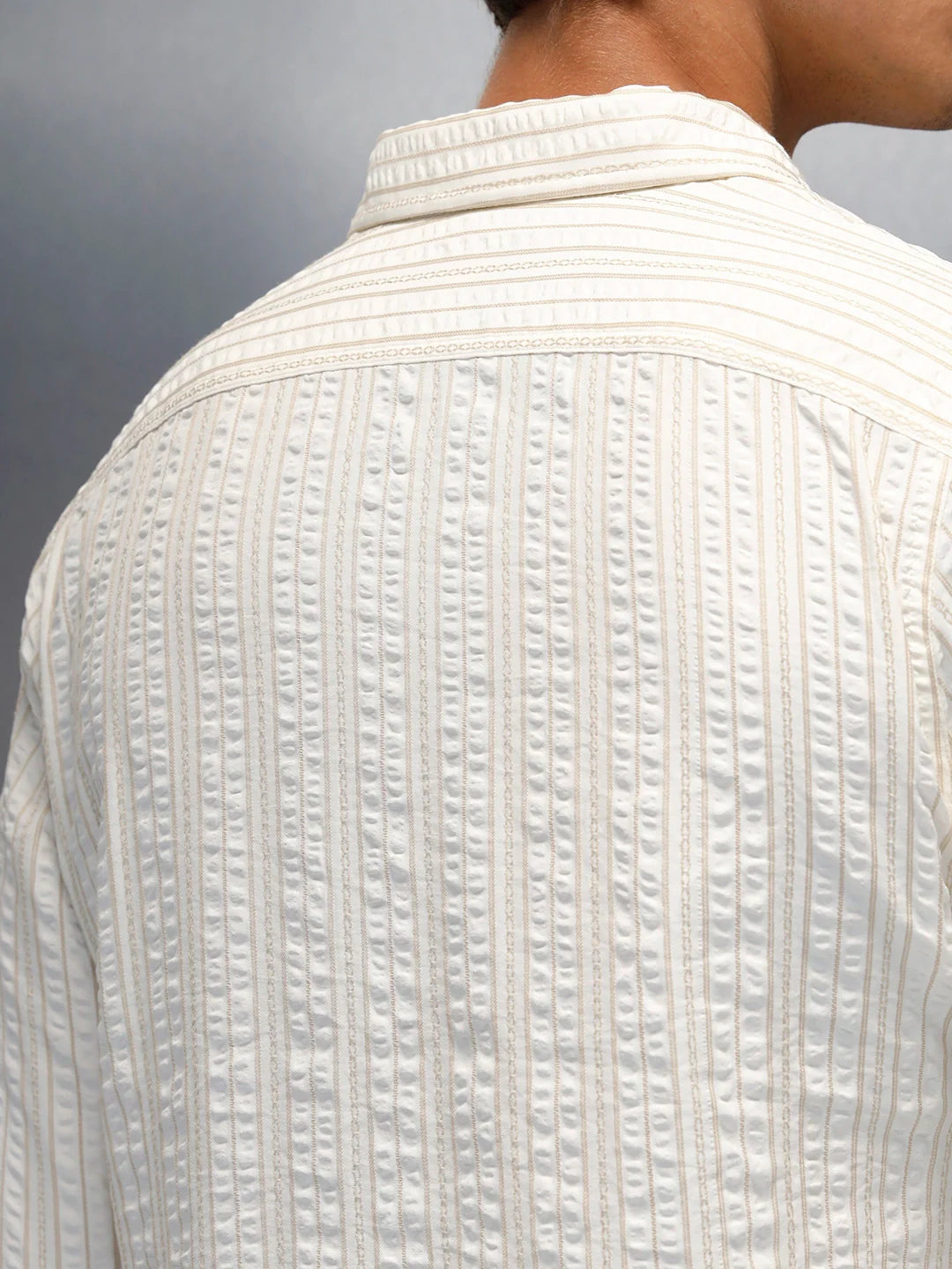 men's casual slim fit shirt  | Beige
