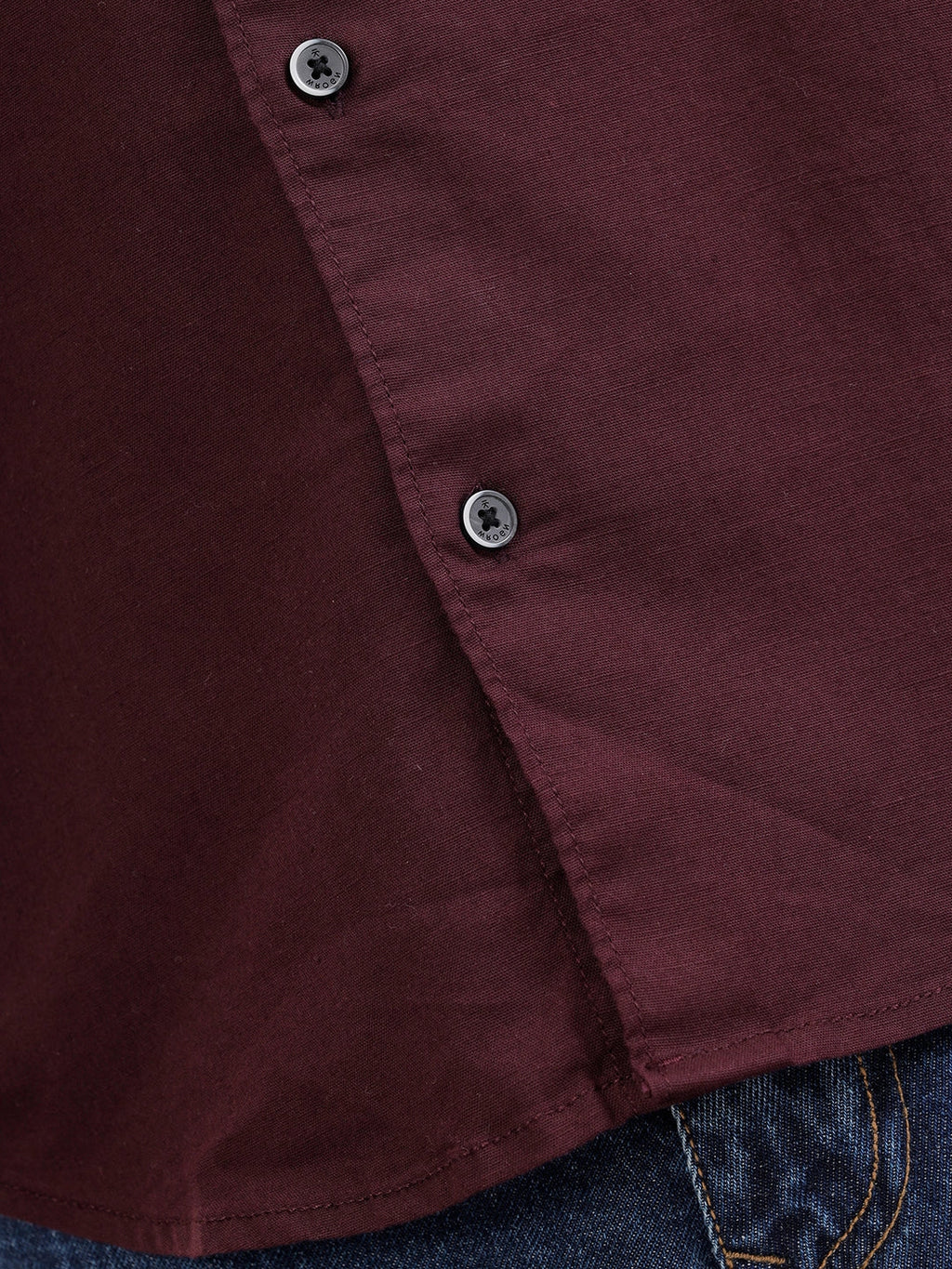 Solid 100%Cotton Regular Fit Shirt | Maroon