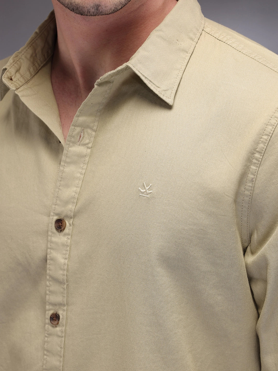 Pure Cotton Regular Fit Shirt | Olive