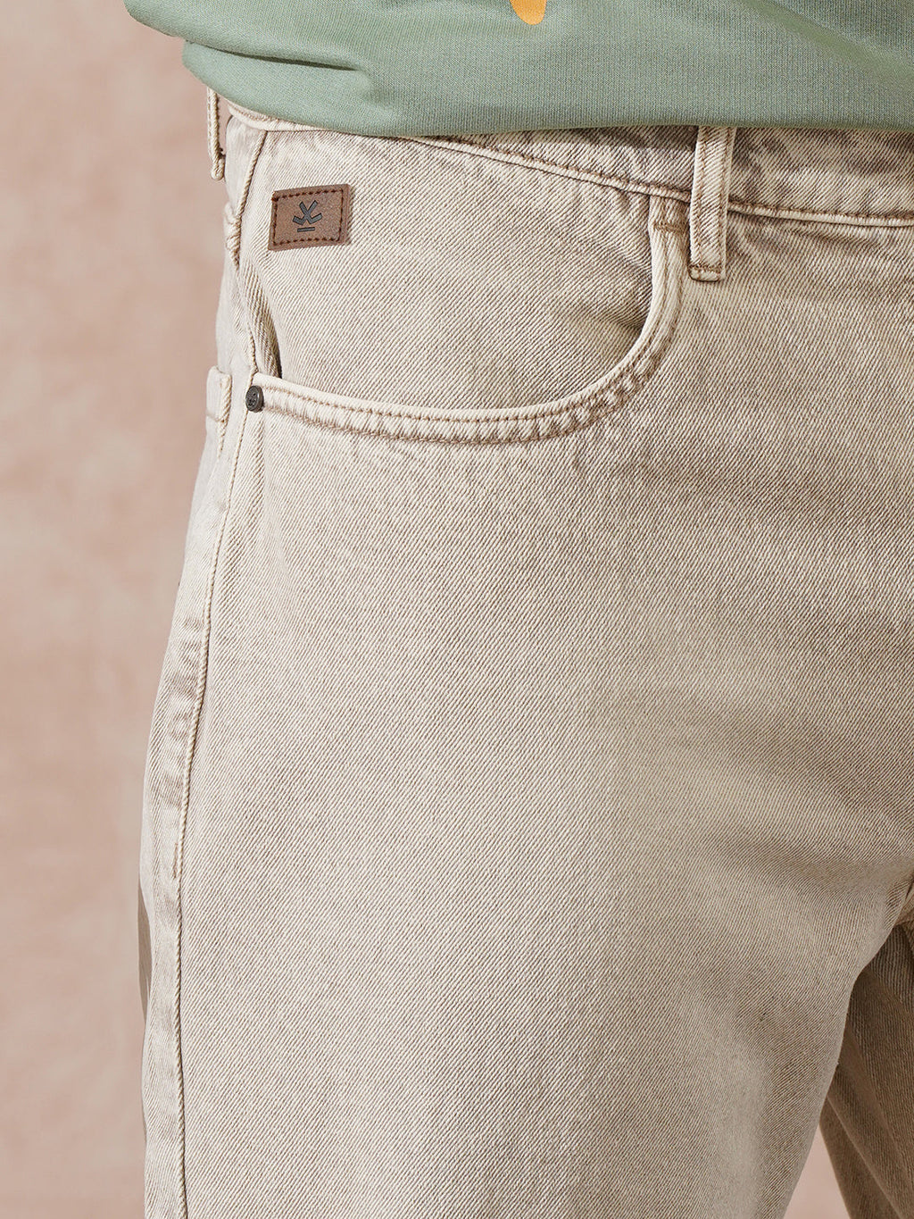 Heavy Fade Anti Fit Jeans | Ecru
