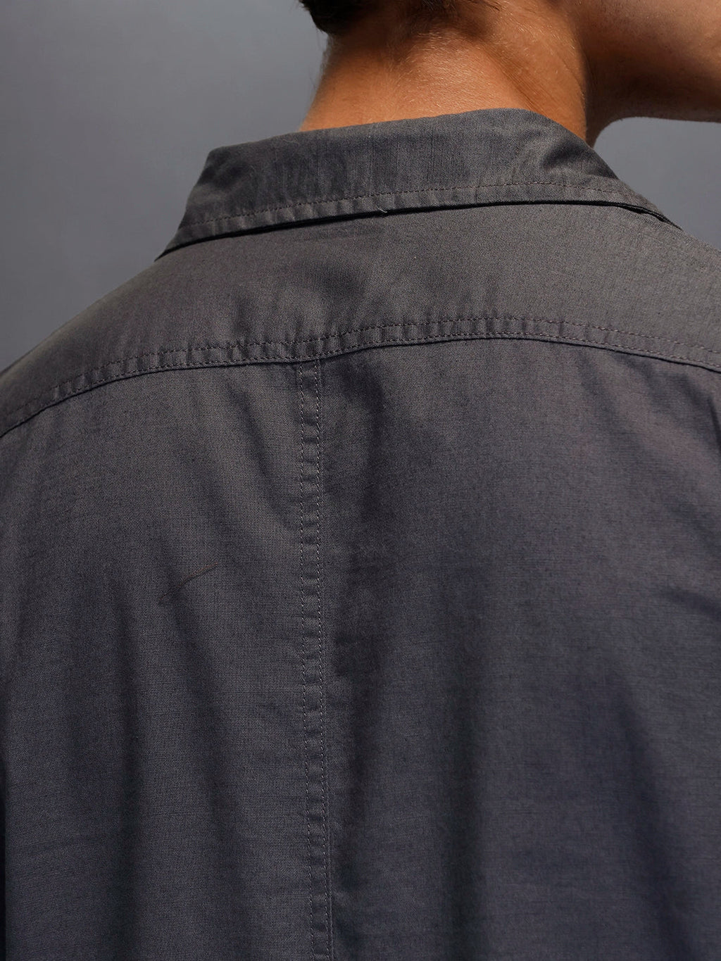 Men's Slim Fit Casual Shirt  |  Dark Grey