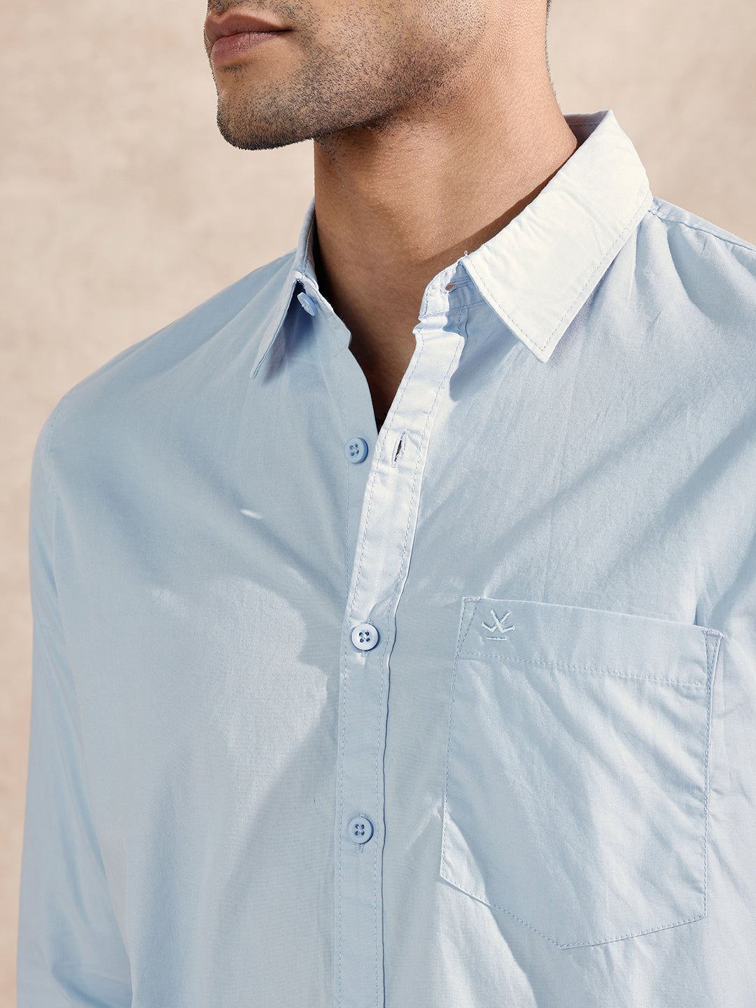 Solid Regular Fit Shirt | Blue