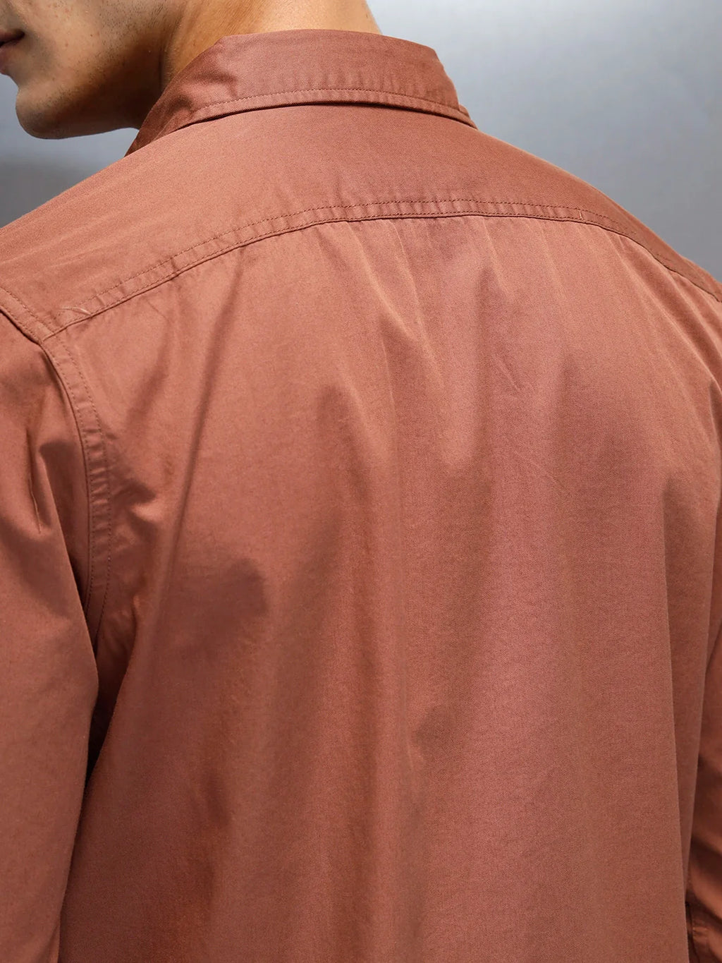Men's Casual Cargo Double Pocket Shirt | Brown