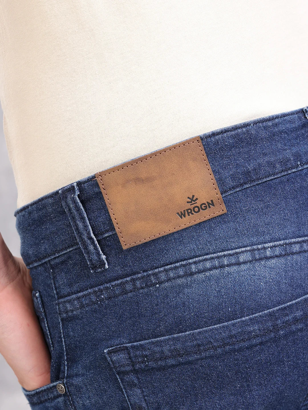 Low Fade Skinny Crop Jeans | Blue