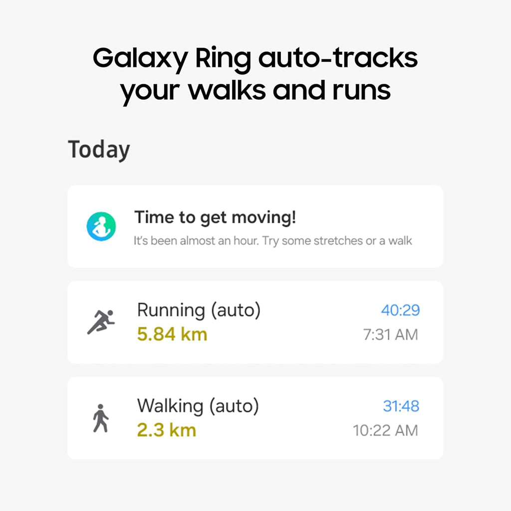 Samsung Galaxy Ring, with Smart AI, Size First W/Sizing Kit, No App Subscription, Fitness Monitor, Sleep Tracker, Up to 7-Day Battery