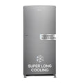 Haier 185L 2 Star Direct Cool Single Door Refrigerator | Toughened Glass Shelves | Large Veg Box | Fast Ice Making | Longer Cooling Retention | Easy Clean Back (HED-19TMS-N, Moon Silver)