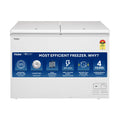 Haier 301 L Double Door Standard Deep Freezer  (White, Convertible Freezer, HFC-320DM5, 5 Star)