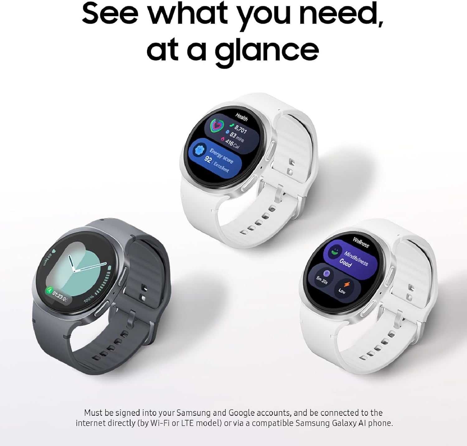 Samsung Galaxy Watch 8 (2025) 44mm Bluetooth Smartwatch, Cushion Design, Fitness Tracker, Sleep Coaching, Running Coach, Energy Score, Heart Rate Tracking