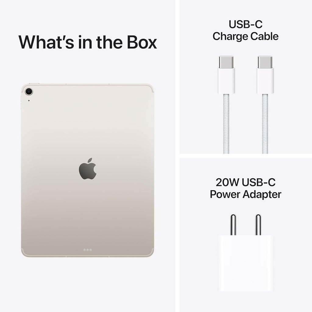 Apple iPad Air 11″ with M3 chip: Built for Apple Intelligence, Liquid Retina Display, 128GB, 12MP Front/Back Camera, Wi-Fi 6E, Touch ID, All-Day Battery Life — Space Gray