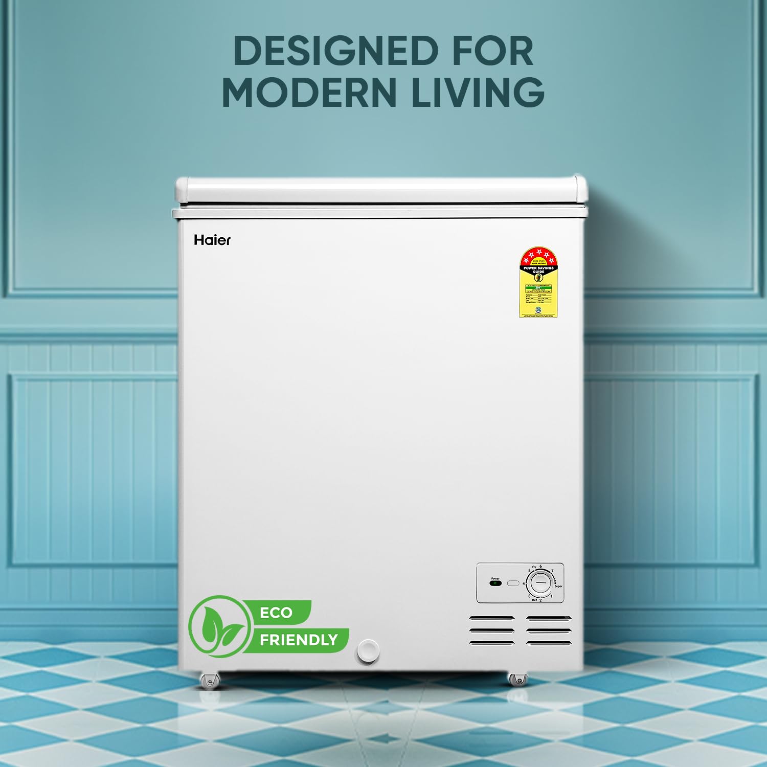 Haier 102 L Single Door Standard Deep Freezer  (White, HFC 145 SM5)