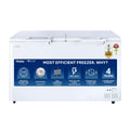 Haier 439 L Double Door Standard Deep Freezer  (White, HFC-500DM5, 5 Star)