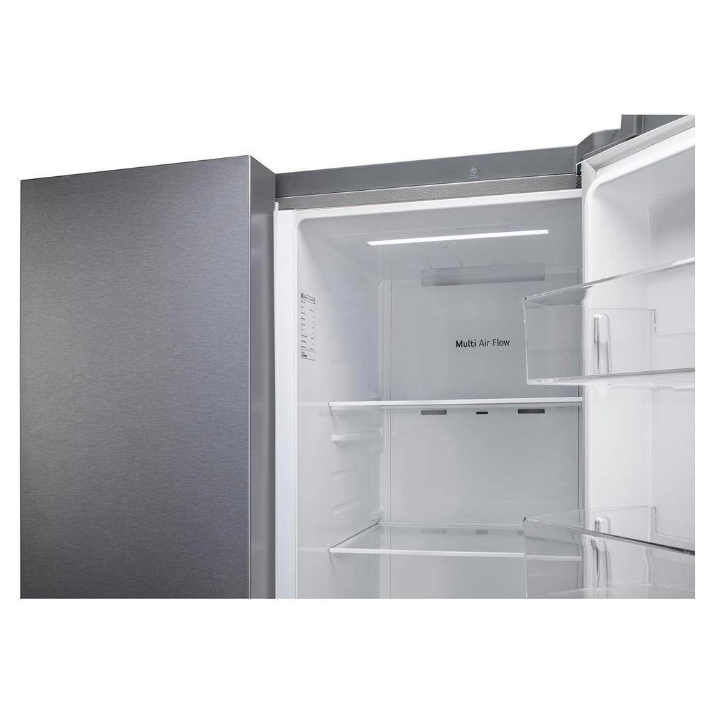 LG 650 L, 3 Star, S Frost Free Double Door Side by Side Refrigerator (GL-B257HDS3, Dazzle Steel, Express Freeze)