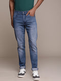 Striking Slim Fit Mid-Rise Light Fade  Jeans