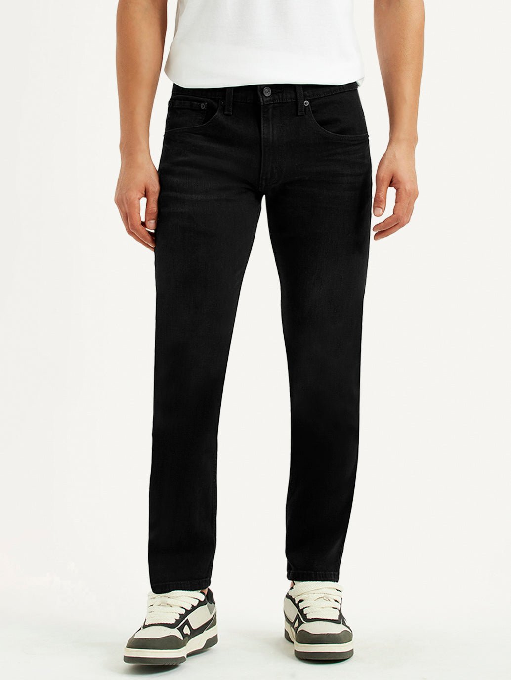 Men's 65504 Black Skinny Fit Mid Rise Jeans