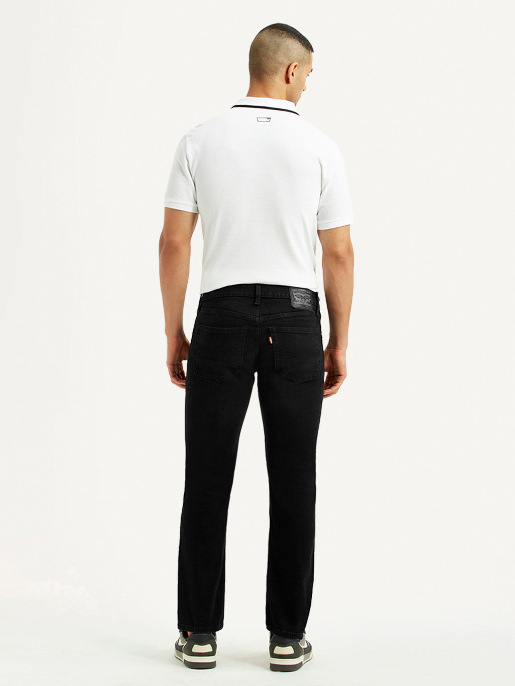 Men's 65504 Black Skinny Fit Mid Rise Jeans