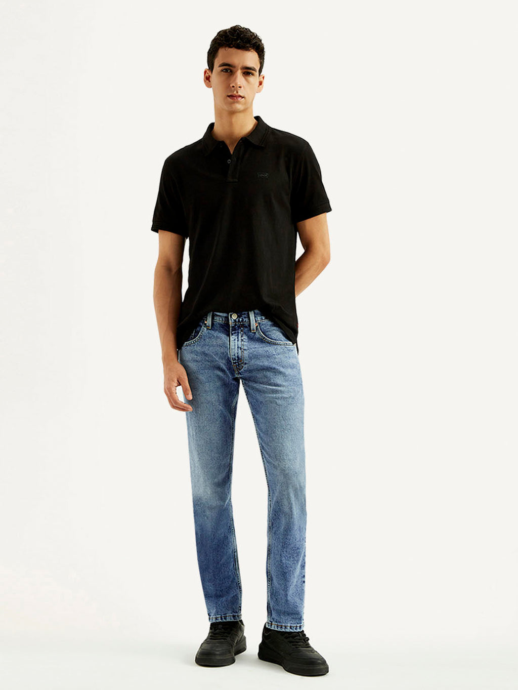 Men's 65504 Light Blue Skinny Fit Mid Rise Jeans