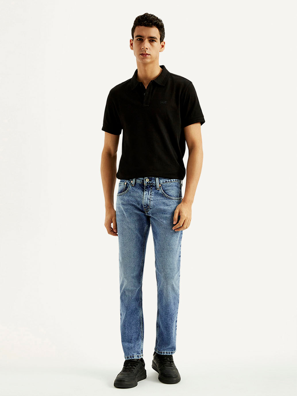 Men's 65504 Light Blue Skinny Fit Mid Rise Jeans